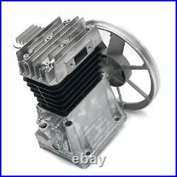 Dual Cylinder Air Compressor Piston Pump Head Motor Kit 2065-3HP 250L/min 2.2KW