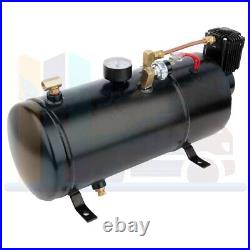 Dual Trumpet 120 PSI Air Compressor System Air Train Horn Kit For Car Lorry Boat