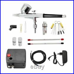 Dual-action Spray Gun Airbrush With Compressor 0.3mm Airbrush Kit For Airbrush