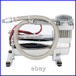 For Train Horns Bag Suspension D440C 200PSI 12V Dual Air Compressor Kit