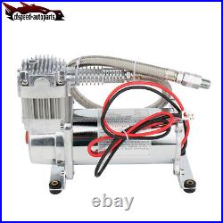 For Train Horns Bag Suspension Dual Air Compressor Kit D440C 200 PSI 12V