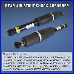 Front & Rear Air Shocks Struts + Compressor for Cadillac Escalade Suburban Yukon