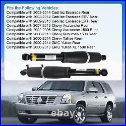 Front & Rear Air Shocks Struts + Compressor for Cadillac Escalade Suburban Yukon