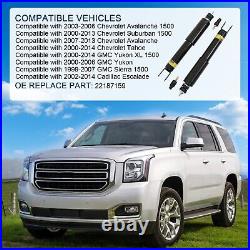 Front & Rear Air Shocks Struts + Compressor for Cadillac Escalade Suburban Yukon