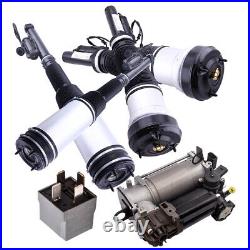 Front Rear Air Suspension Shock Air compressor pump Kit for Mercedes 2203202438