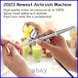 Gocheer 30PSI Airbrush Kit with Compressor Dual Action Mini Air Brush Kit Air