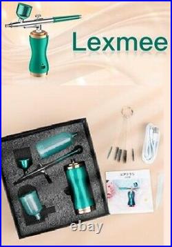 Lexmee Airbrush Compressor Kit Rechargeable 3 Levels Diameter 0.3 mm JAPAN NEW