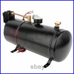 Loud Dual Trumpet 150 PSI Air Compressor Complete System Air Train Horn Kit