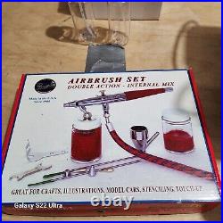 Master Airbrush Brush Compressor With Paache Talon And Double Action Airbrushes
