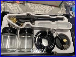 Master Airbrush Cool Runner II Dual Air Compressor/2 Airbrushes/6 acrylic paint