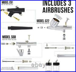 Master Airbrush Cool Runner II Dual Fan Air Compressor & Airbrushing System Kit