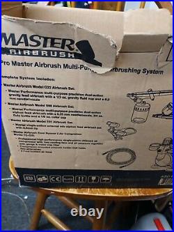 Master Airbrush Cool Runner II Dual Fan Air Compressor Professional Airbrush