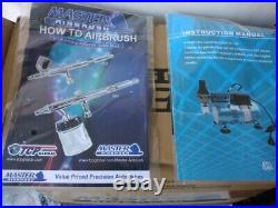 Master Airbrush Cool Runner II Dual Fan Air Compressor and Airbrushing System