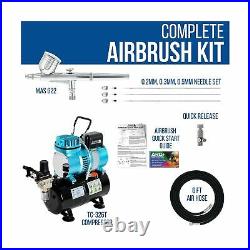 Master Airbrush Cool Runner II Dual Fan Air Tank Compressor System Kit with a