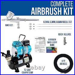 Master Airbrush Cool Runner II Dual Fan Air Tank Compressor System Kit with a