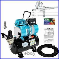Master Airbrush Cool Runner II Dual Fan Air Tank Compressor System Kit with a Pr
