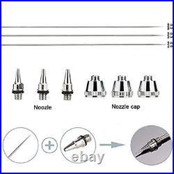 Nasedal Mini Dual-Action 0.3mm Airbrush kit with Auto-stop Air Compressor Gra