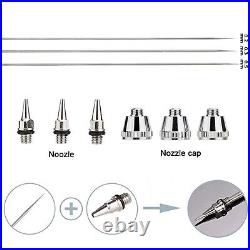 Nasedal Multi-Purpose Dual-Action Airbrush Kit with mini Compressor 0.3mm Air