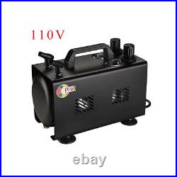 OPHIR Portable Double Outlets Airbrush Air Compressor Kit f Makeup Tattoo Hobby
