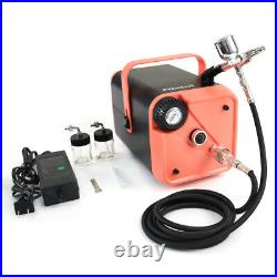 Portable Dual Action Airbrush Air Compressor Kit for Makeup Cake Painting Tattoo