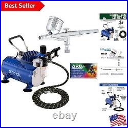Precision Dual-Action Airbrush Kit with Powerful Compressor Versatile Tool Set