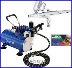 Precision Dual-Action Airbrush Kit with Powerful Compressor Versatile Tool Set