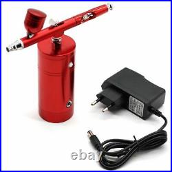 Spray Gun Air Compressor Airbrush Kit Portable 0.3mm Dual Action Paint Art Craft