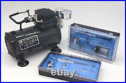 Switzer AS18 Airbrush With Compressor Double Action Air Brush Spray Kit Paint