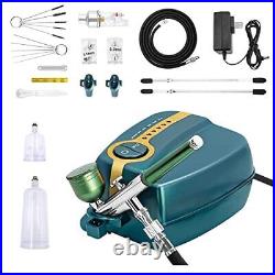Tplook Upgraded 37PSI Airbrush Kit with Compressor Dual-Action Multi-Function