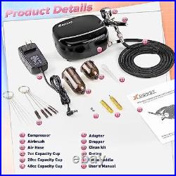 Upgraded 40PSI Airbrush Kit with Compressor Multi-Function Dual-Action Airbru