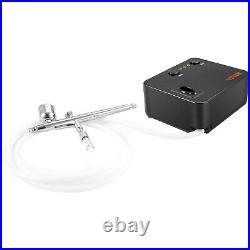 VEVOR Airbrush Kit Dual-action Airbrush System Compressor Art Nail Makeup Model/