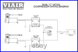 VIAIR 485C PLATINUM Dual Air Compressors Kit For Car & Truck Mount- 12V 200 PSI