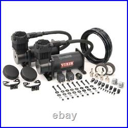 VIAIR Dual 400C 12-Volt 150-PSI Stealth Black Value Pack Air Compressor Kit 