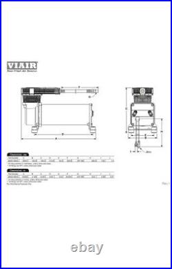 VIAIR Dual 485C Stealth Black Air Compressors Kit for cars & Trucks- 12V 200 PSI
