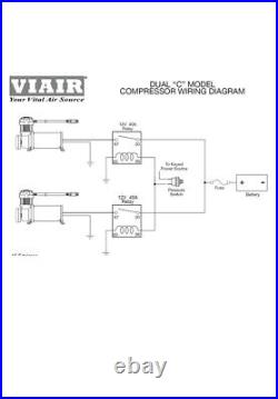 VIAIR Dual 485C Stealth Black Air Compressors Kit for cars & Trucks- 12V 200 PSI