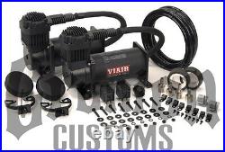 Viair 380C Black Dual Pack Compressors Air Suspension Low Riders Customs 38036