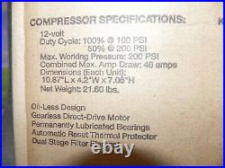 Viair 444C Chrome Dual High Performance Pack Compressor 200 PSI Kit New NIB